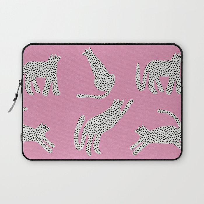 Pink Leopard Laptop Sleeve Gallery Image 1