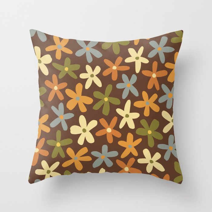 Tiny Flower Pattern #2 Throw Pillow Gallery Image 1