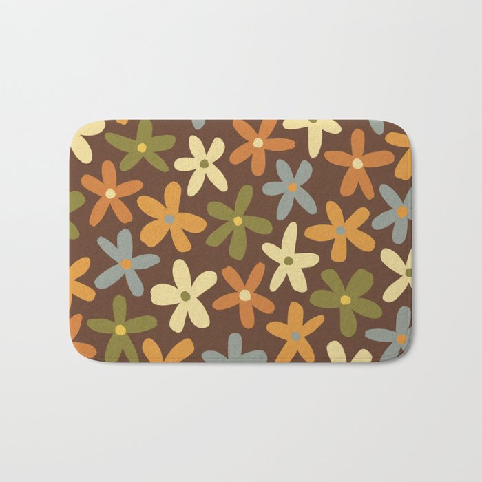 Tiny Flower Pattern #2 Bath Mat Gallery Image 1
