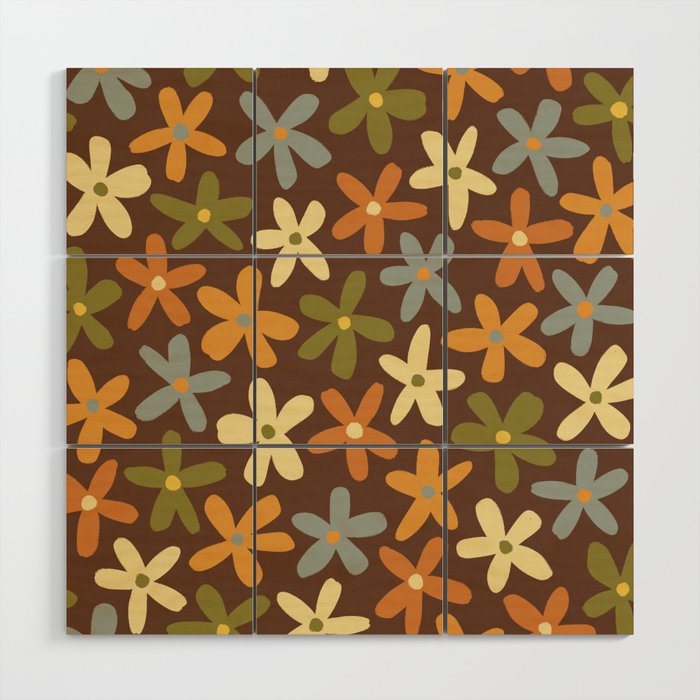 Tiny Flower Pattern #2 Wood Wall Art Gallery Image 1