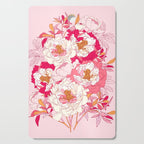 Pink flowers of peonies Cutting Board Gallery Image 1