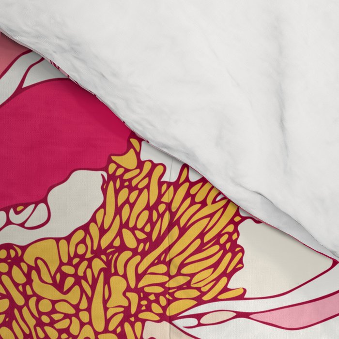 Pink flowers of peonies Comforter Gallery Image 4