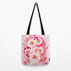 Pink flowers of peonies Tote Bag Gallery Image 2