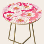 Pink flowers of peonies Side Table Gallery Image 2