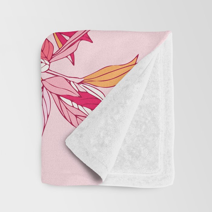 Pink flowers of peonies Throw Blanket Gallery Image 3