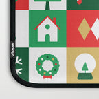 Christmas geometric mosaic art pattern Laptop Sleeve Gallery Image 3