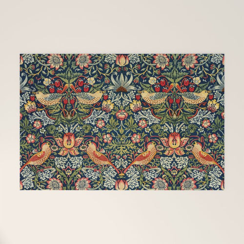 Strawberry Thief By William Morris 1883 Antique Vintage Victorian Jugendstil Art Nouveau Retro  Welcome Mat Gallery Image 1