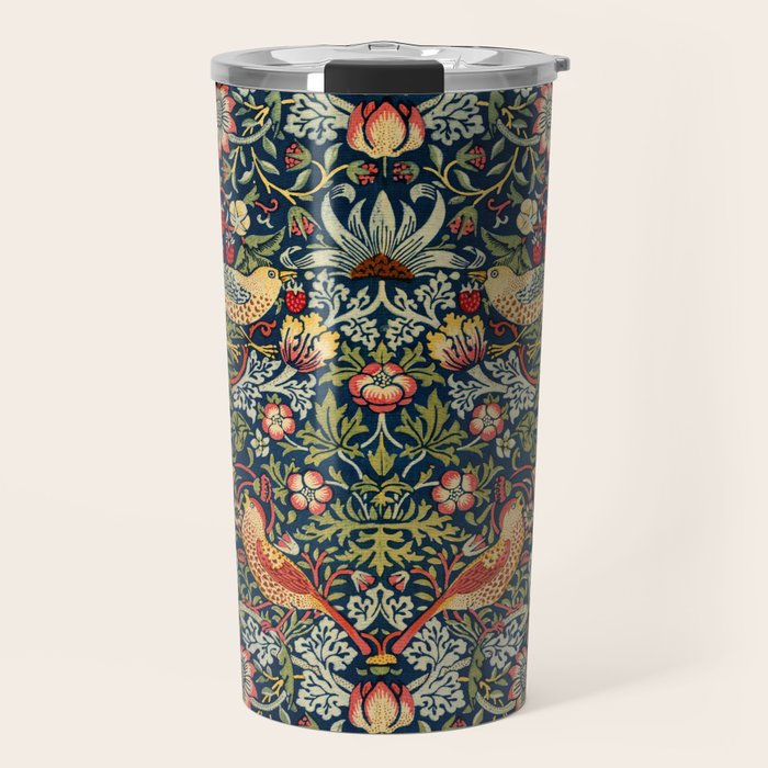 Strawberry Thief by William Morris 1883 Antique Vintage Victorian Jugendstil Art Nouveau Retro  Travel Mug Gallery Image 1