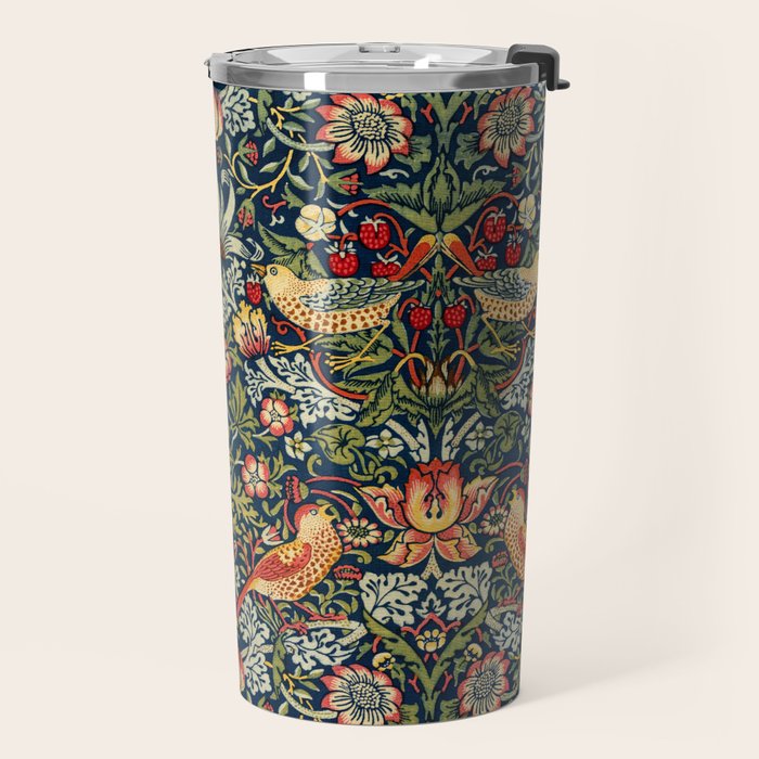 Strawberry Thief by William Morris 1883 Antique Vintage Victorian Jugendstil Art Nouveau Retro  Travel Mug Gallery Image 2
