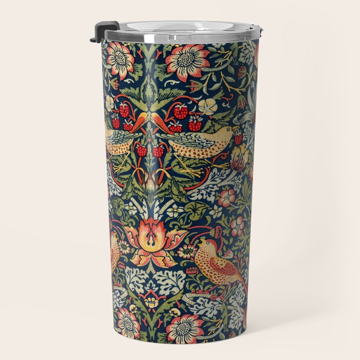 Strawberry Thief by William Morris 1883 Antique Vintage Victorian Jugendstil Art Nouveau Retro  Travel Mug Gallery Image 3