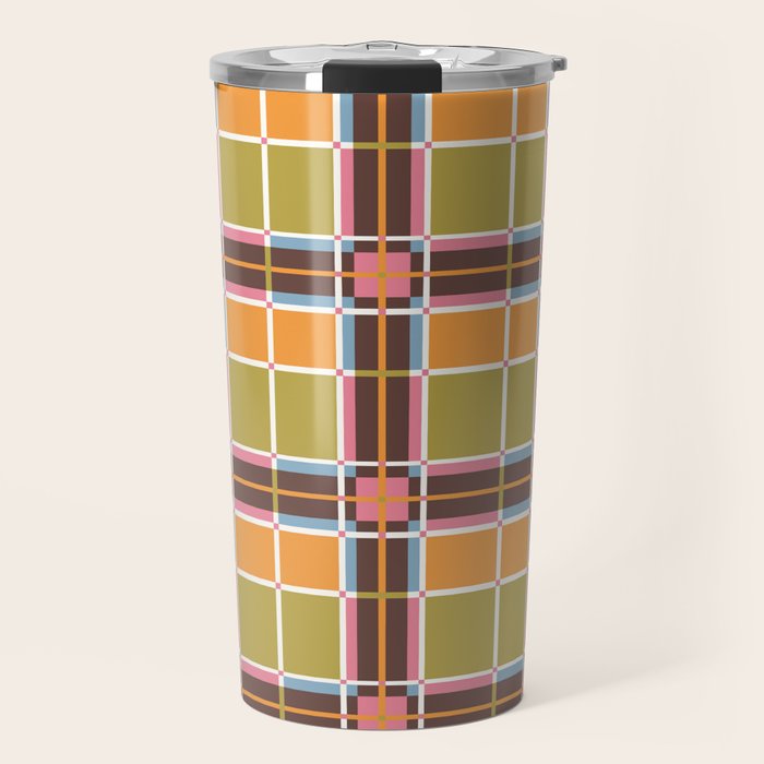 Bold Lines and Blocks Travel Mug Gallery Image 1