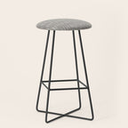 Raindrops, Gray, Minimalism, Abstract Art Stool Gallery Image 1