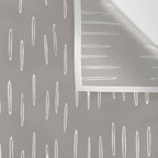 Raindrops, Gray, Minimalism, Abstract Art Wall Tapestry Gallery Image 3