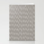 Raindrops, Gray, Minimalism, Abstract Art Stationery Card Gallery Image 2