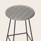 Raindrops, Gray, Minimalism, Abstract Art Stool Gallery Image 2