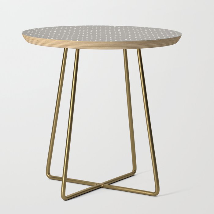 Raindrops, Gray, Minimalism, Abstract Art Side Table Gallery Image 1