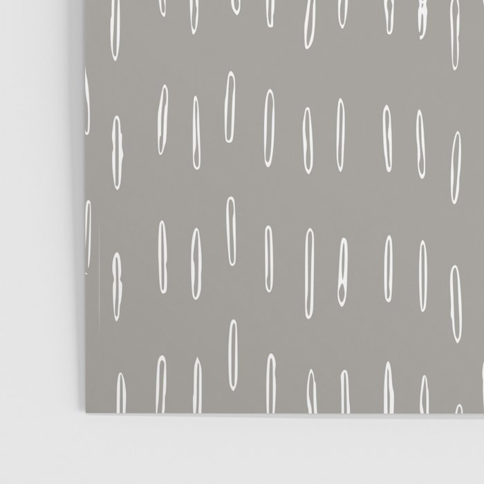 Raindrops, Gray, Minimalism, Abstract Art Poster Gallery Image 3