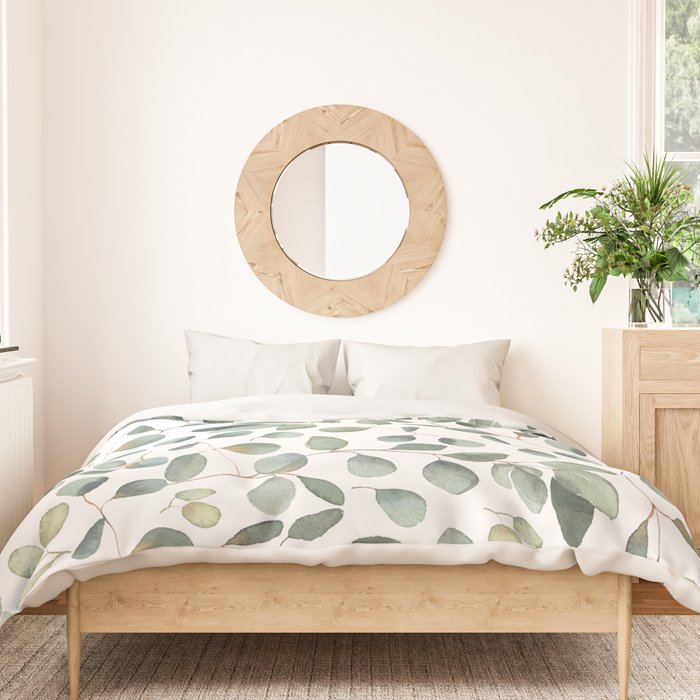 Eucalyptus Leaves Garden Duvet Cover Gallery Image 3