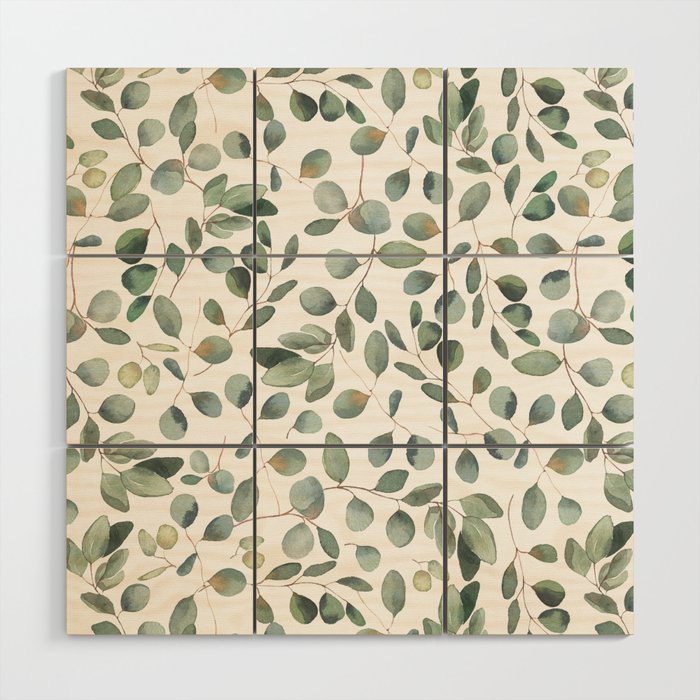 Eucalyptus Leaves Garden Wood Wall Art Gallery Image 1
