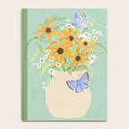 Blue Butterflies and Wildflowers Notebook Gallery Image 4