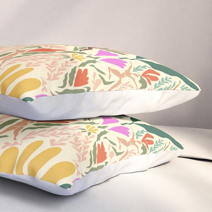 Dancing Foliage // Body Positive Ladies Pillow Sham Gallery Image 3