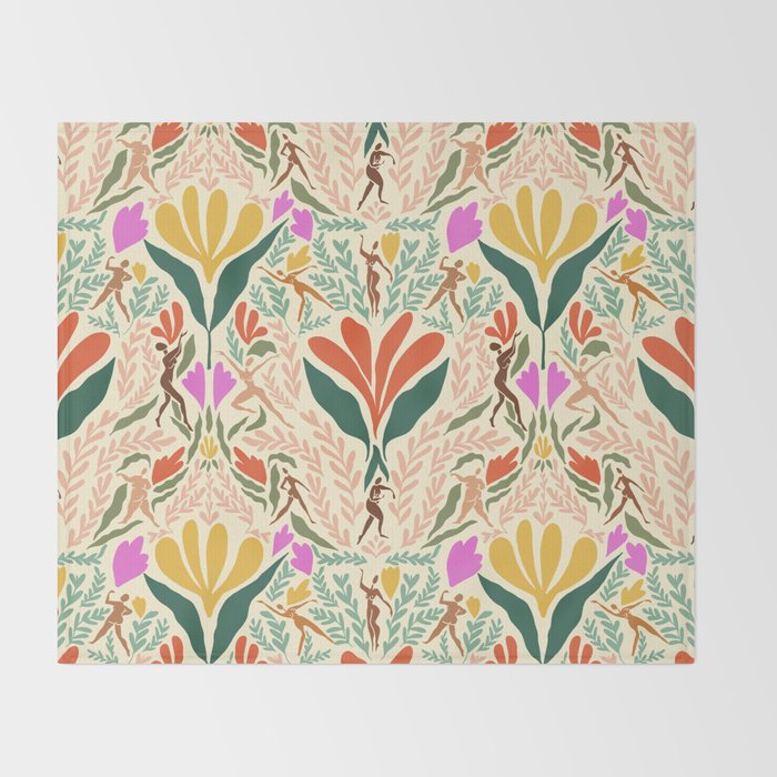 Dancing Foliage // Body Positive Ladies Throw Blanket Gallery Image 2