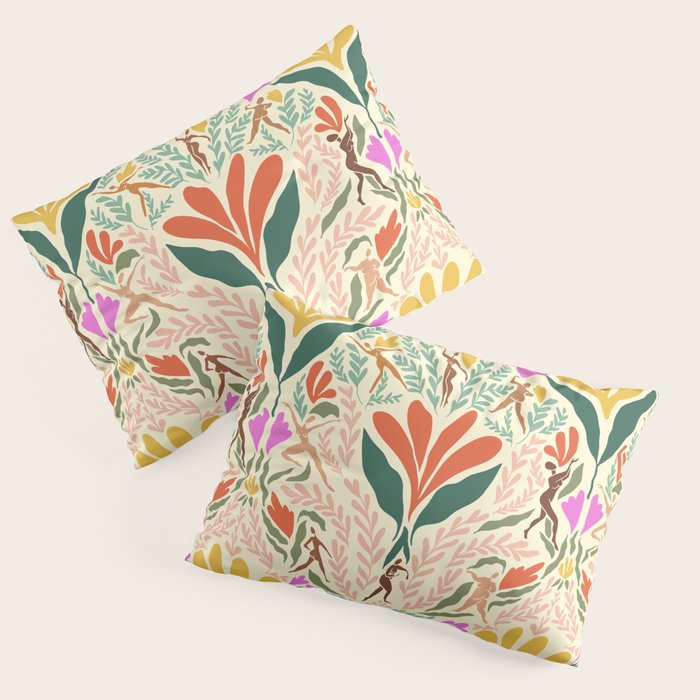 Dancing Foliage // Body Positive Ladies Pillow Sham Gallery Image 1