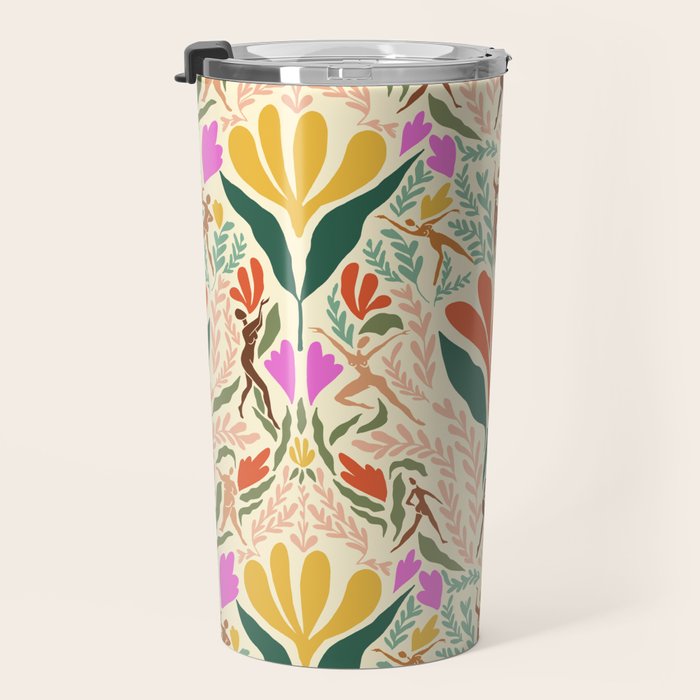 Dancing Foliage // Body Positive Ladies Travel Mug Gallery Image 3