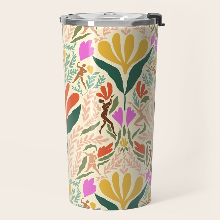 Dancing Foliage // Body Positive Ladies Travel Mug Gallery Image 2