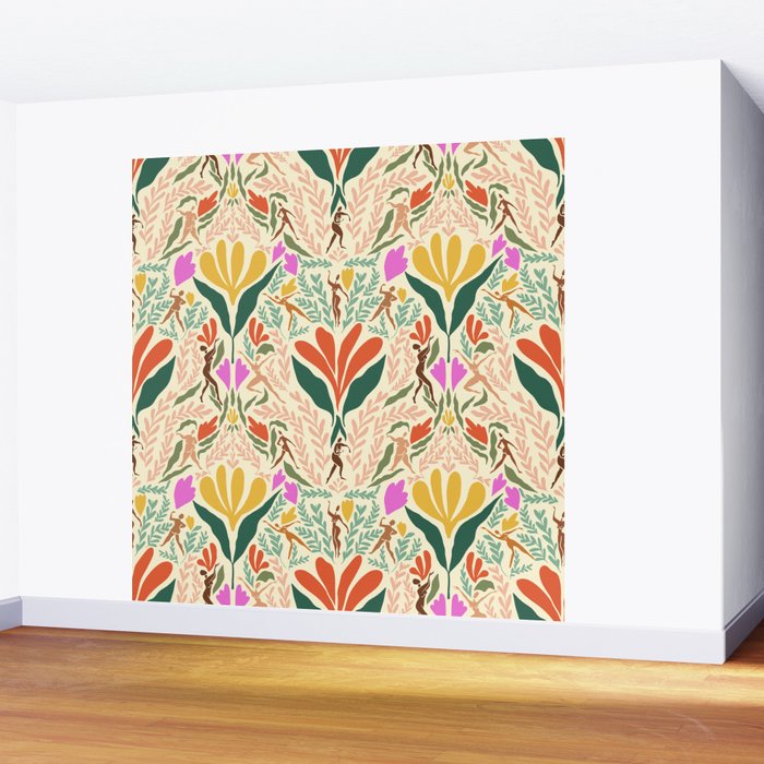 Dancing Foliage // Body Positive Ladies Wall Mural Gallery Image 2