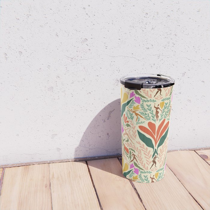 Dancing Foliage // Body Positive Ladies Travel Mug Gallery Image 4