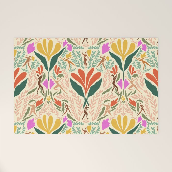 Dancing Foliage // Body Positive Ladies Welcome Mat Gallery Image 1