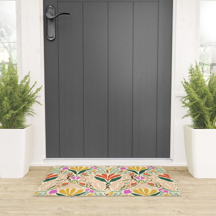 Dancing Foliage // Body Positive Ladies Welcome Mat Gallery Image 3