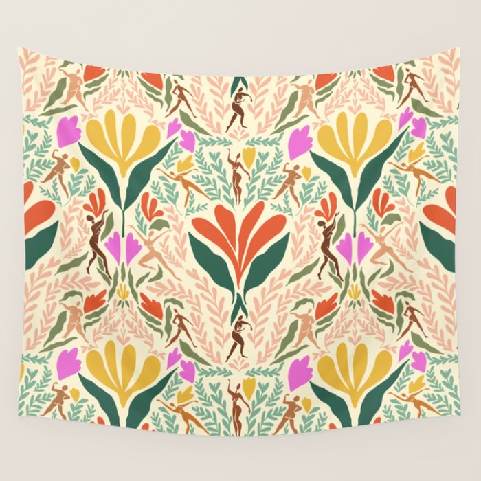 Dancing Foliage // Body Positive Ladies Wall Tapestry Gallery Image 4