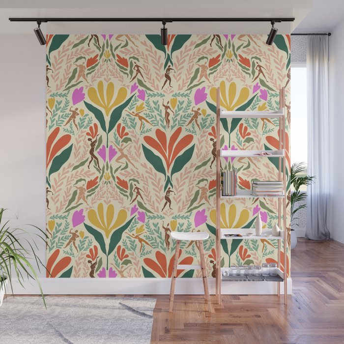 Dancing Foliage // Body Positive Ladies Wall Mural Gallery Image 1