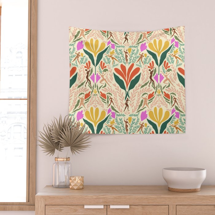 Dancing Foliage // Body Positive Ladies Wall Tapestry Gallery Image 2