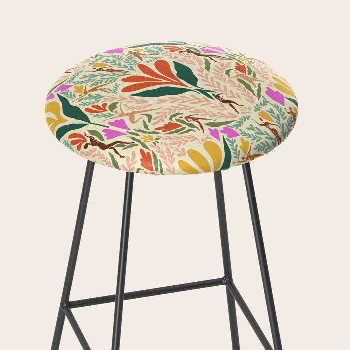 Dancing Foliage // Body Positive Ladies Stool Gallery Image 2