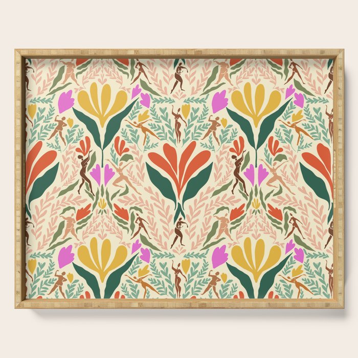 Dancing Foliage // Body Positive Ladies Serving Tray Gallery Image 1