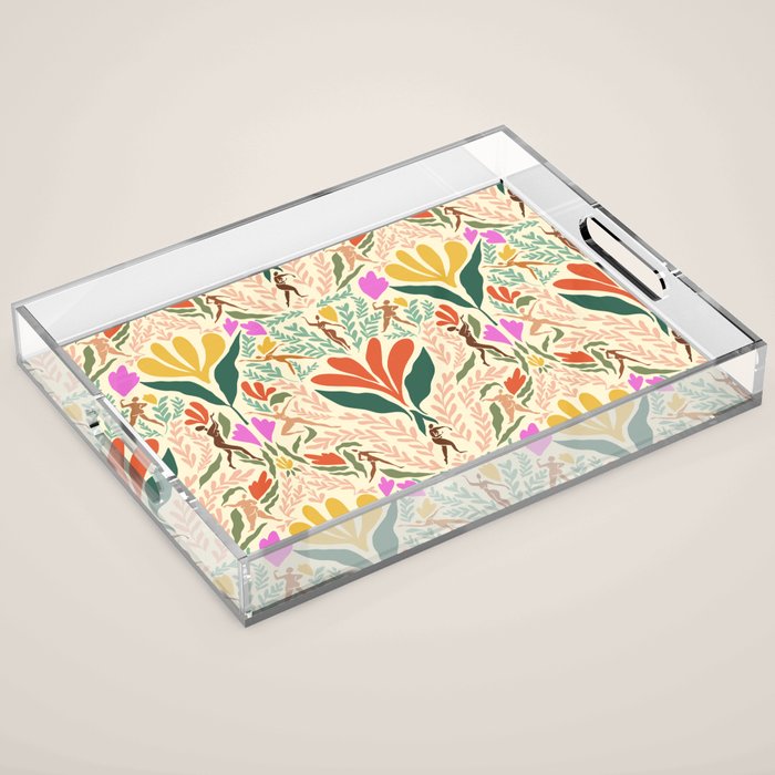 Dancing Foliage // Body Positive Ladies Acrylic Tray Gallery Image 1