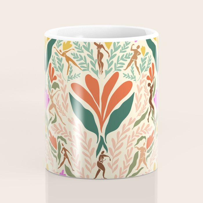 Dancing Foliage // Body Positive Ladies Coffee Mug Gallery Image 4