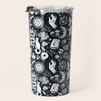 Witchy Things In Black And White Travel Mug Gallery Image 3