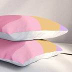 Colorful Wavy Stripes Abstract Pillow Sham Gallery Image 3