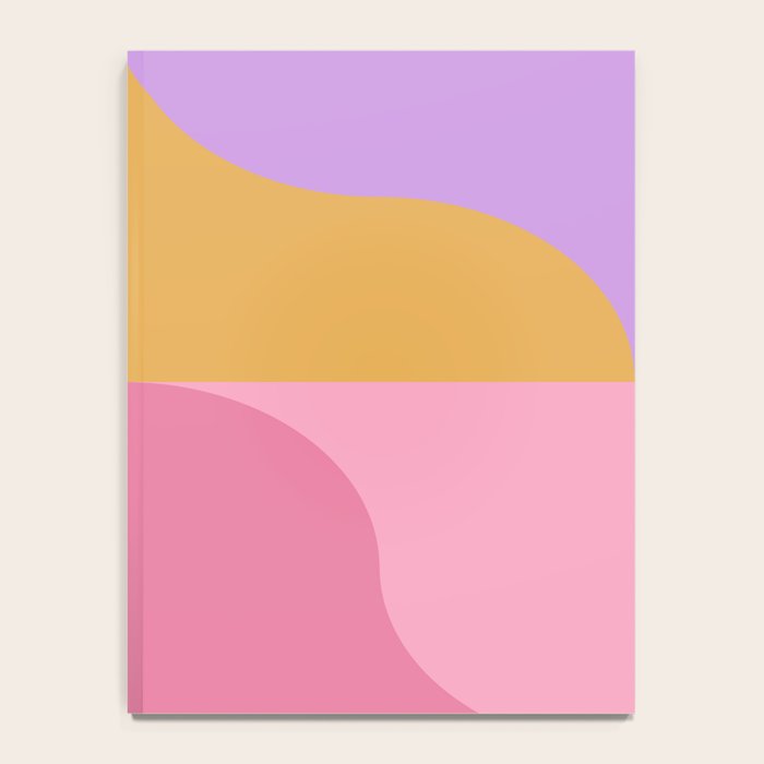 Colorful Wavy Stripes Abstract Notebook Gallery Image 4