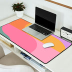 Colorful Wavy Stripes Abstract Desk Mat Gallery Image 2