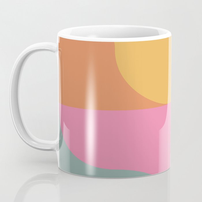 Colorful Wavy Stripes Abstract Coffee Mug Gallery Image 3
