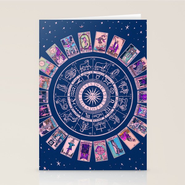 Major Arcana & Wheel of the Zodiac | Pastel Goth Stationery Card Gallery Image 2