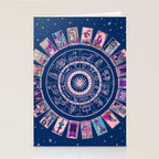 Major Arcana & Wheel of the Zodiac | Pastel Goth Stationery Card Gallery Image 2