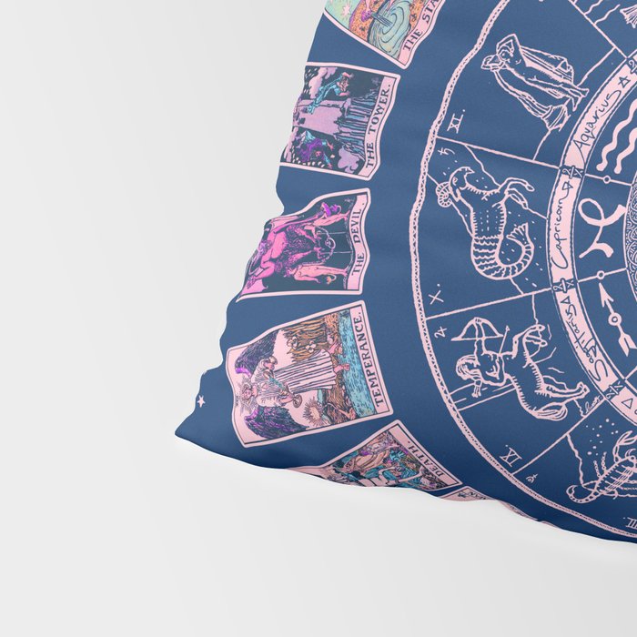 Major Arcana & Wheel of the Zodiac | Pastel Goth Pillow Sham Gallery Image 4