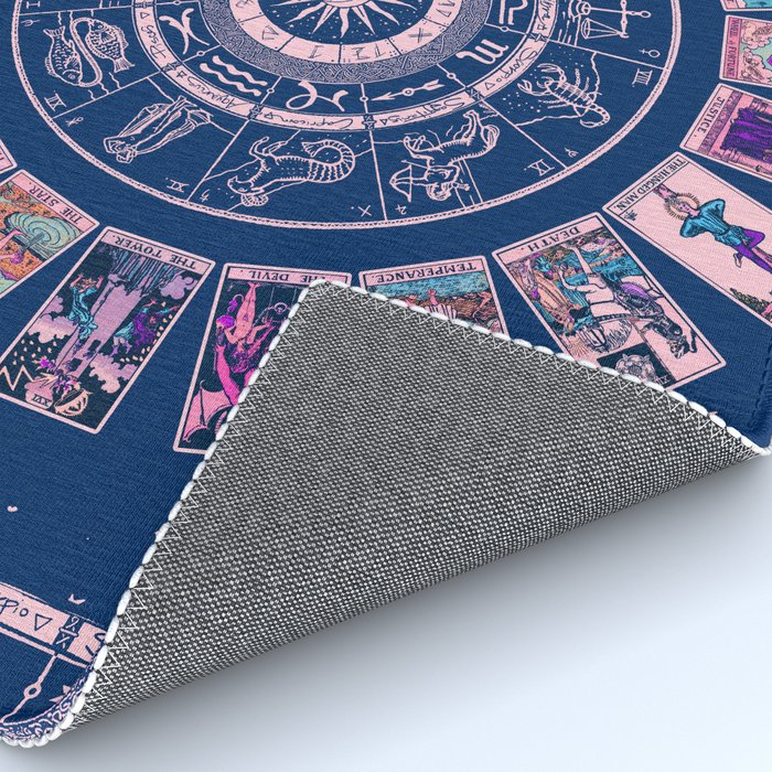 Major Arcana & Wheel of the Zodiac | Pastel Goth Rug Gallery Image 4