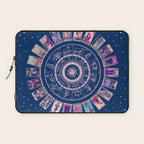 Major Arcana & Wheel of the Zodiac | Pastel Goth Laptop Sleeve Gallery Image 1